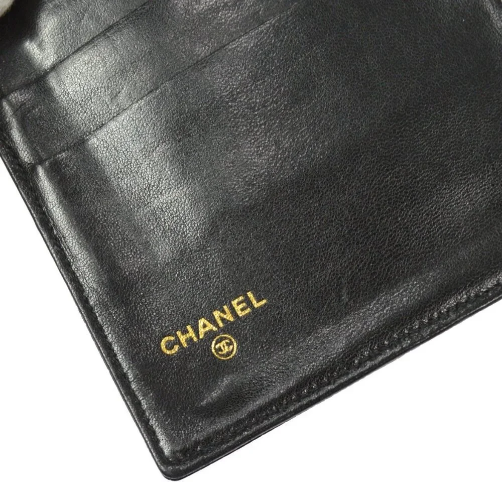 Chanel Long Wallet Black Calfskin